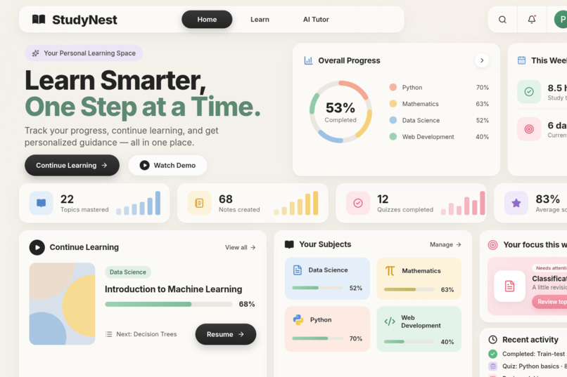 StudyNest – screenshot 2