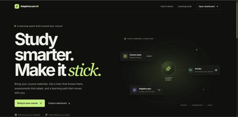 Personalized Tutoring & Adaptive Learning – screenshot 1