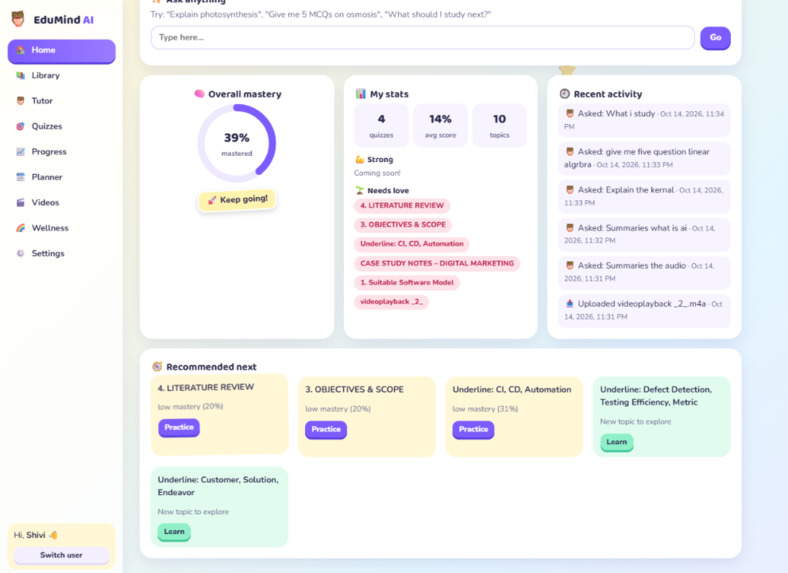 EduMind AI – screenshot 1