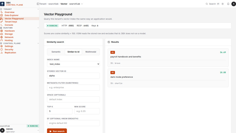DBX + Jurix  – screenshot 6