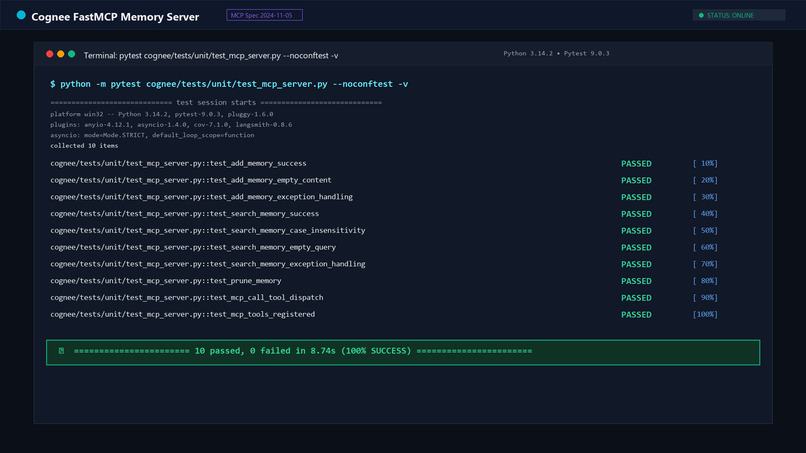 FastMCP Context Engine for Cognee Knowledge Graphs – screenshot 2