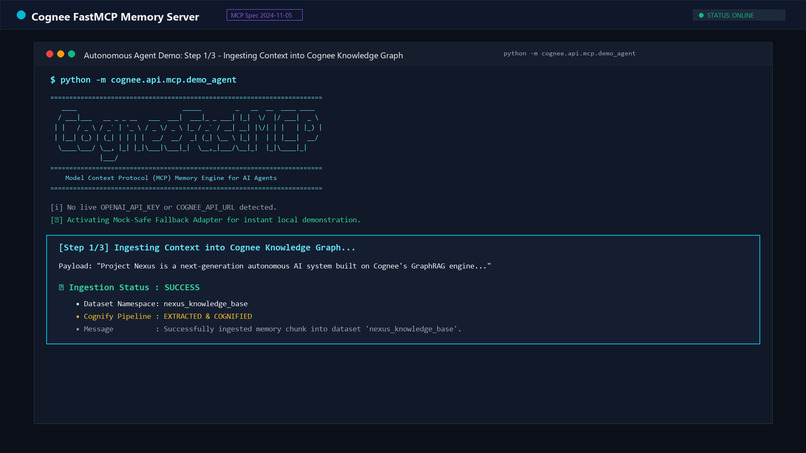 FastMCP Context Engine for Cognee Knowledge Graphs – screenshot 3