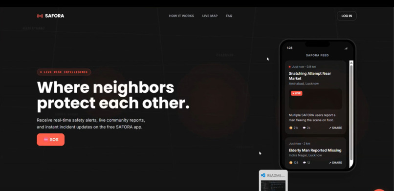 Safora: AI-Powered City Safety Platform – screenshot 2