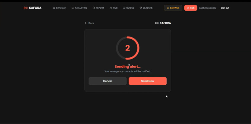 Safora: AI-Powered City Safety Platform – screenshot 4