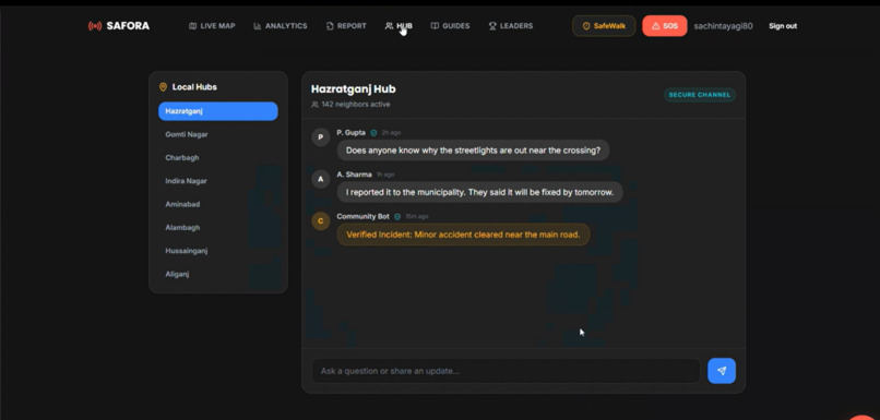 Safora: AI-Powered City Safety Platform – screenshot 5