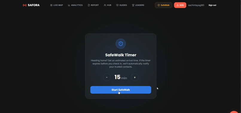 Safora: AI-Powered City Safety Platform – screenshot 7