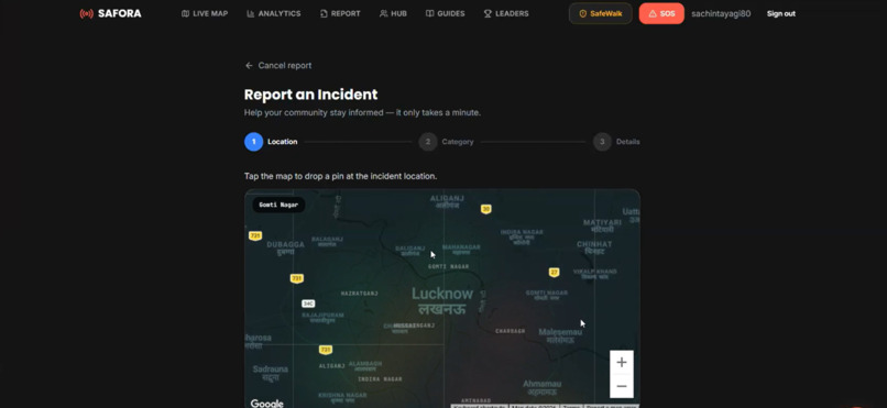 Safora: AI-Powered City Safety Platform – screenshot 10