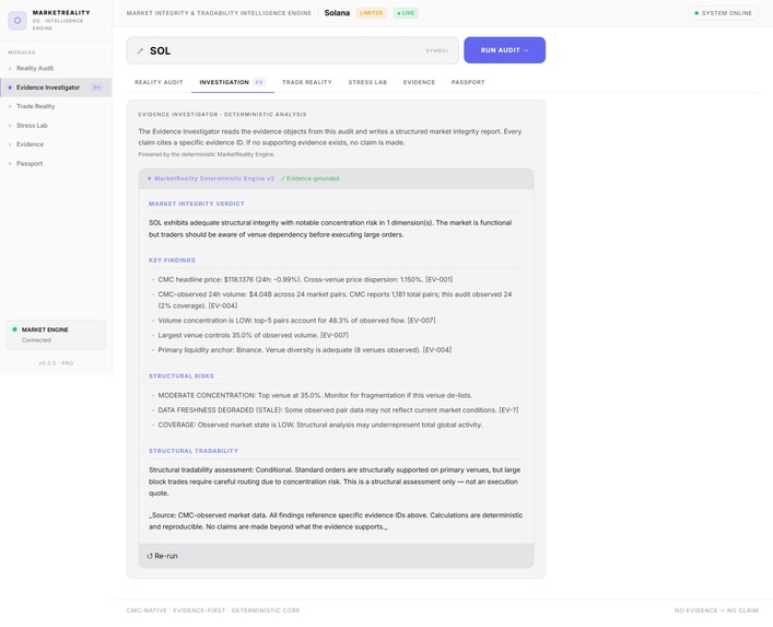 MarketReality OS – screenshot 3