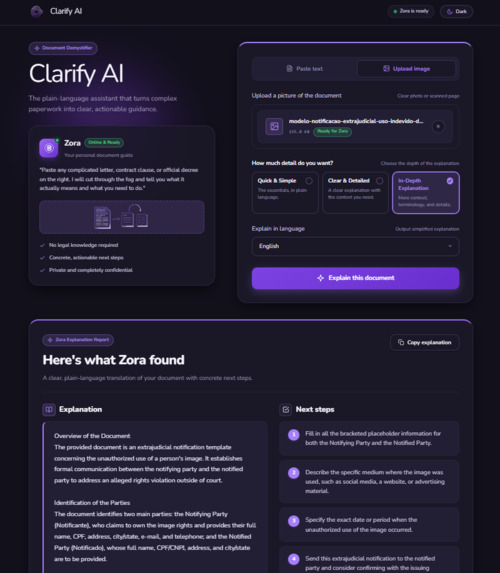 Clarify AI – screenshot 5