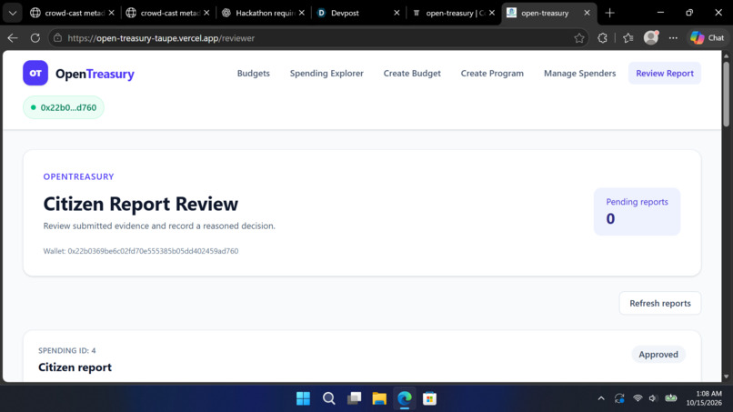 open-treasury – screenshot 1