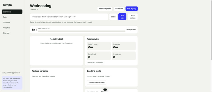 Tempo AI – screenshot 2
