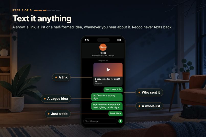 Recco: a Fire TV inbox you text like a friend – screenshot 4