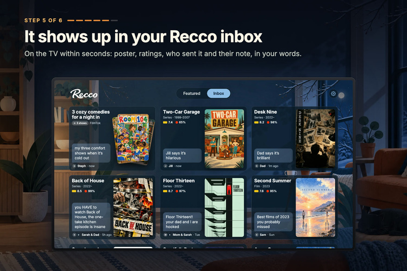 Recco: a Fire TV inbox you text like a friend – screenshot 6