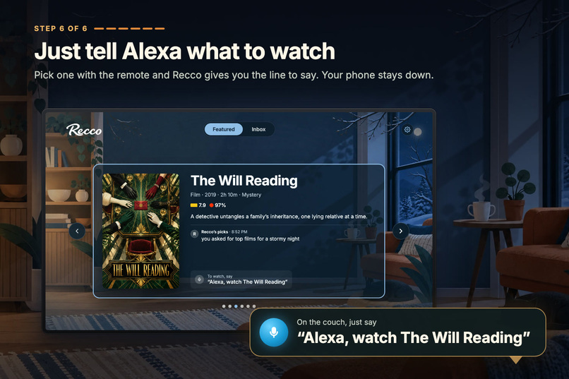 Recco: a Fire TV inbox you text like a friend – screenshot 7