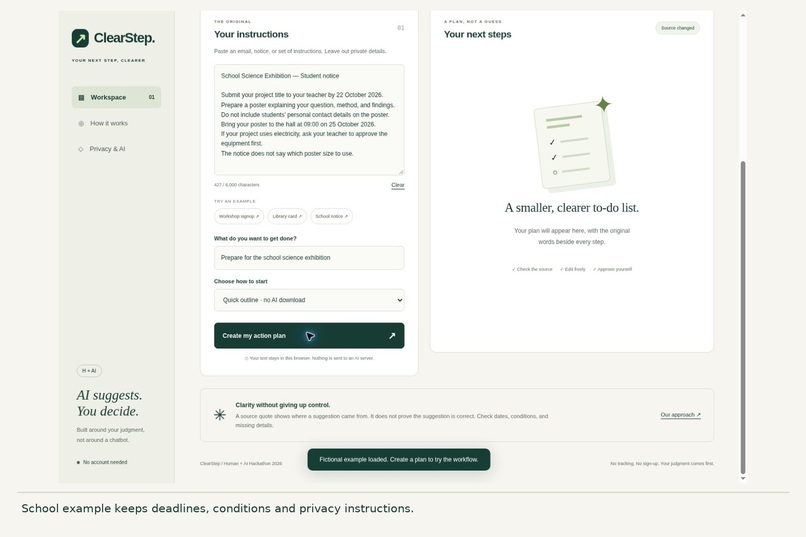 ClearStep: AI suggests. You decide. – screenshot 10