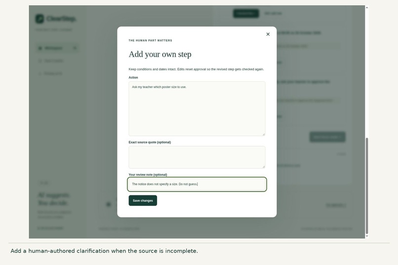 ClearStep: AI suggests. You decide. – screenshot 11
