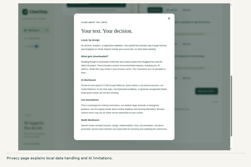 ClearStep: AI suggests. You decide. – screenshot 15