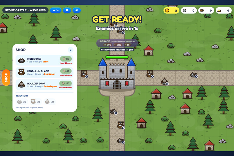 Ages of Siege: Rise of the Keep — Clicker Tower Defense Game – screenshot 6