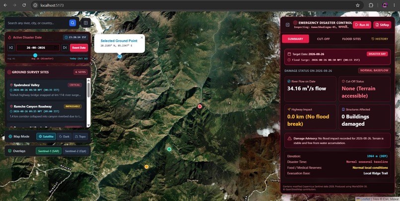 AeroSentry: Spaceborne Flood & Debris Crisis Intelligence – screenshot 2
