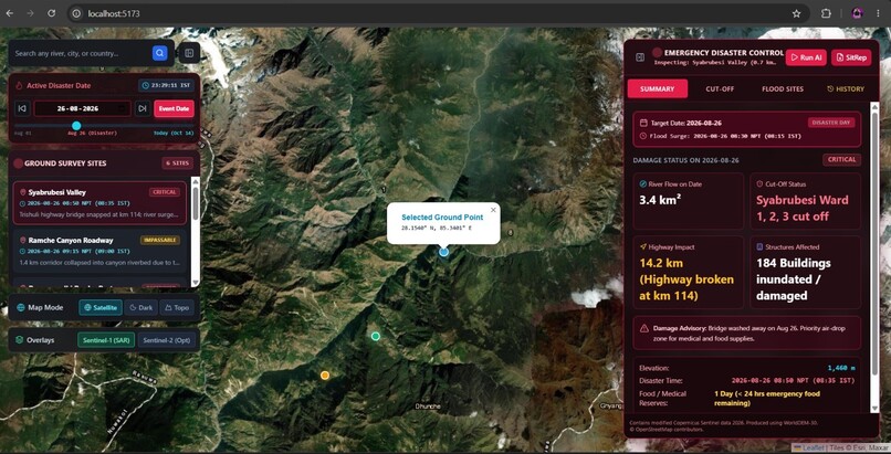 AeroSentry: Spaceborne Flood & Debris Crisis Intelligence – screenshot 3