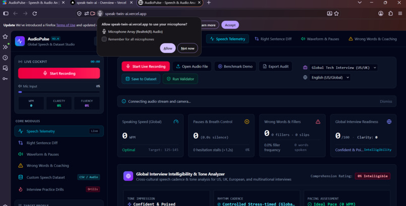 SpeakTwin-AI – screenshot 1