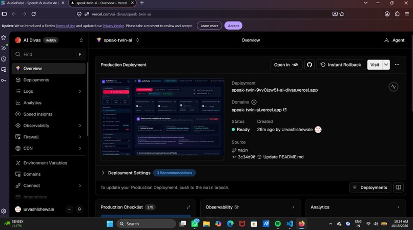 SpeakTwin-AI – screenshot 3