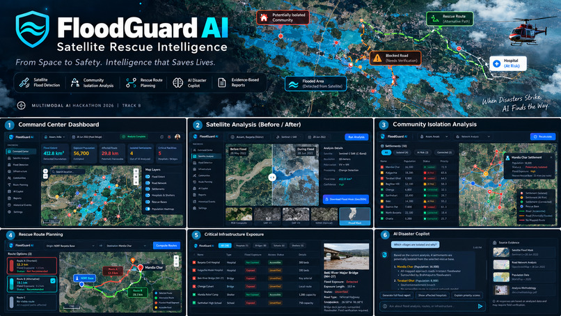 FloodGuard AI — Satellite Rescue Intelligence – screenshot 1