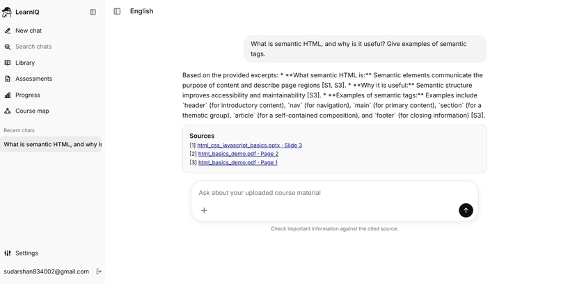 LearnIQ: Your Multimodal AI Learning Companion – screenshot 1
