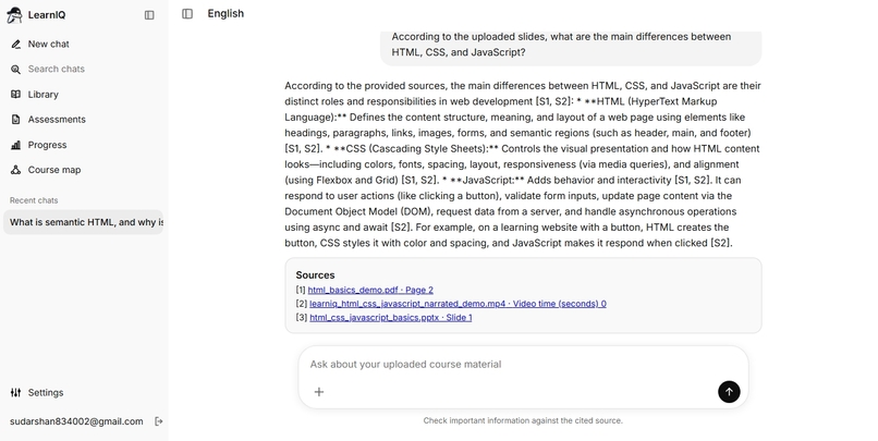 LearnIQ: Your Multimodal AI Learning Companion – screenshot 2