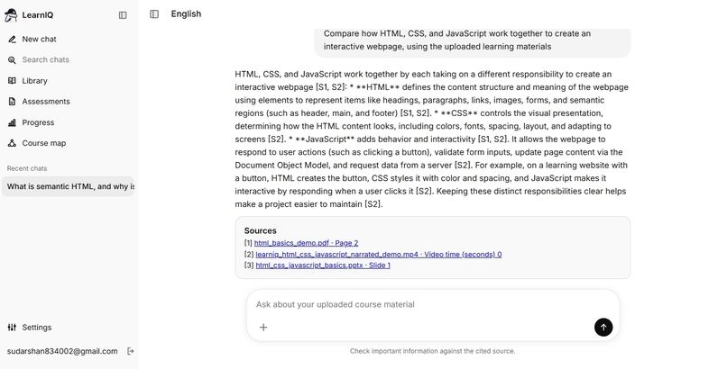 LearnIQ: Your Multimodal AI Learning Companion – screenshot 3
