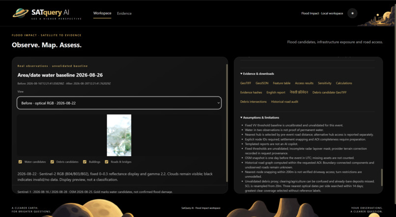 SATQueryAI - Flood Impact & Access Analysis – screenshot 6