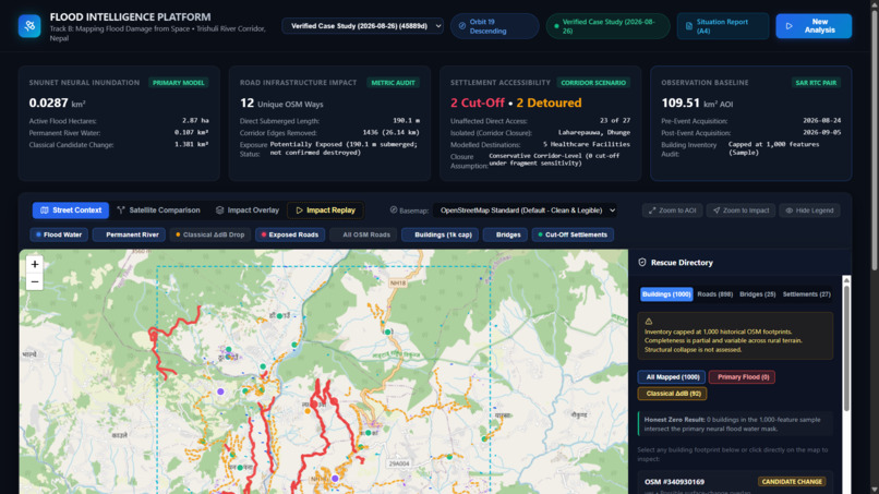 FloodLens: Satellite Flood Intelligence – screenshot 2