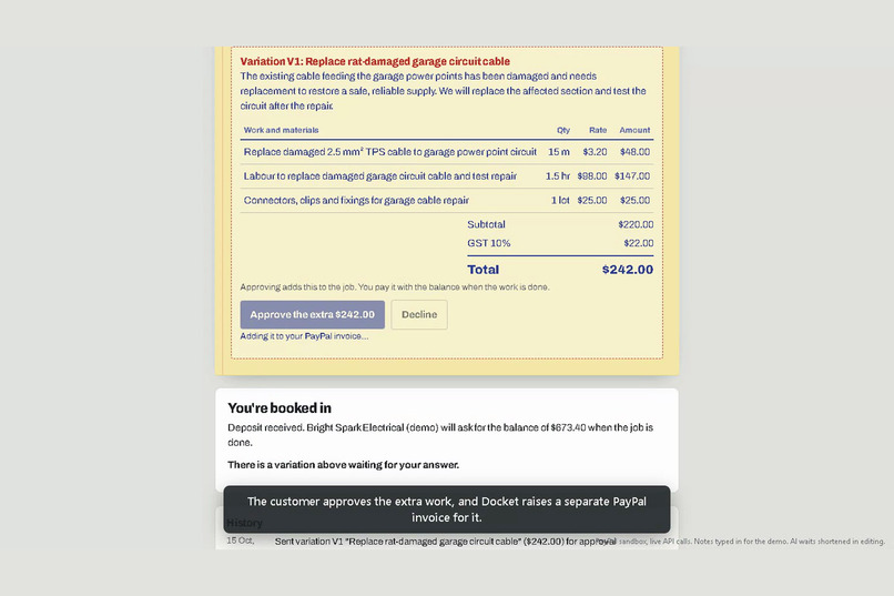 Docket – screenshot 3