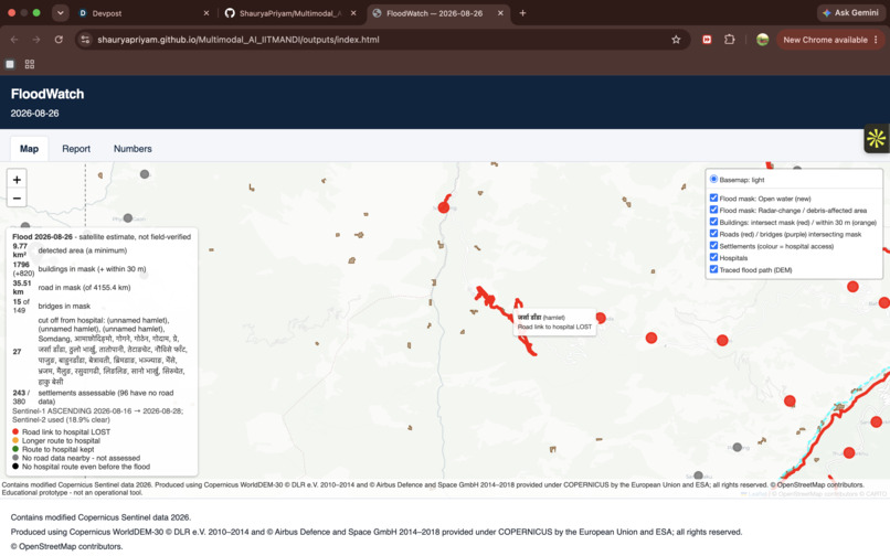 FloodWatch: Mapping Flood Damage from Space – screenshot 1
