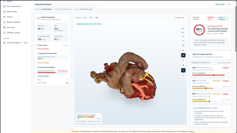 CardioVista: 3D AI Coronary Artery Disease Detection – screenshot 3