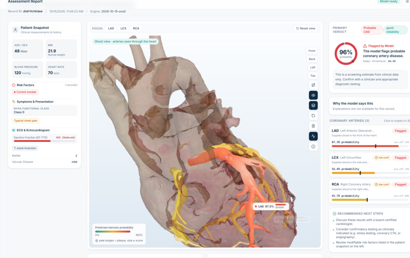CardioVista: 3D AI Coronary Artery Disease Detection – screenshot 5