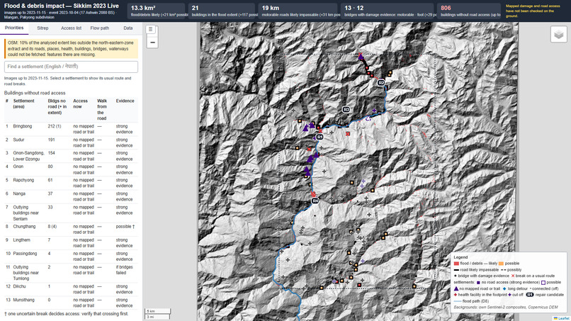 Satellite Flood Mapping and Road Access – screenshot 8