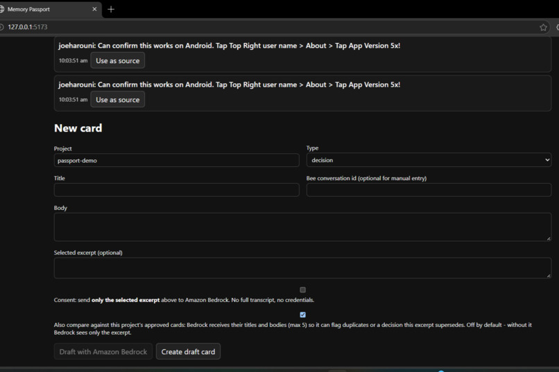 Memory Passport for Developers – screenshot 11