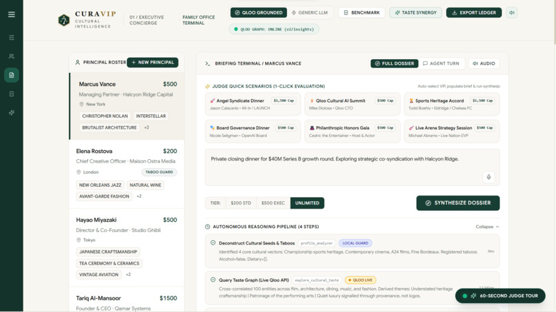 CuraVIP - Cultural Intelligence Agent – screenshot 1
