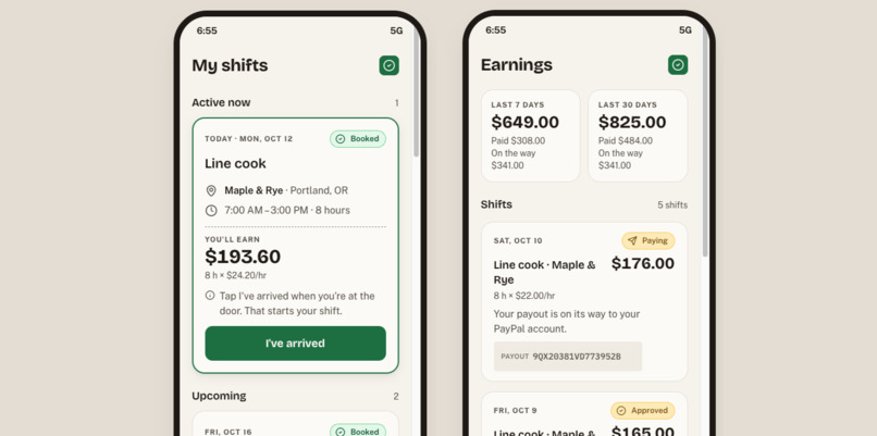 ShiftCover Pay – screenshot 1