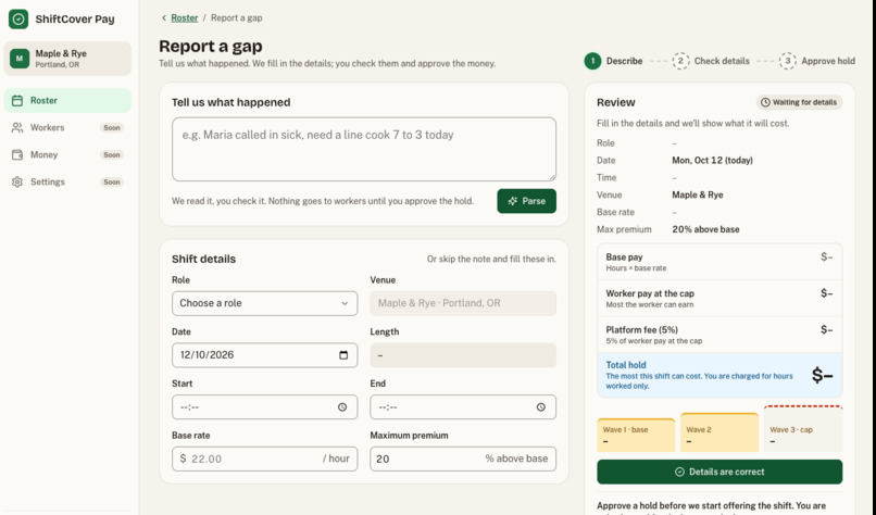 ShiftCover Pay – screenshot 2