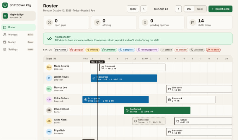 ShiftCover Pay – screenshot 3