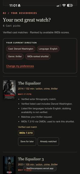 FilmCompass – screenshot 6