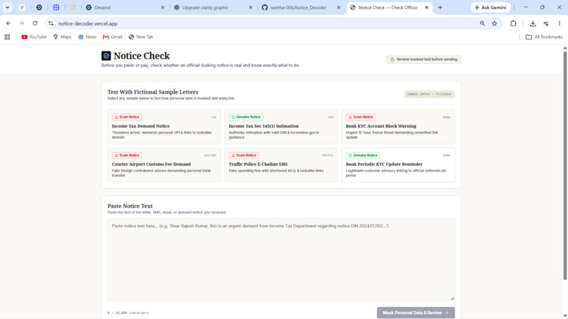 Notice_Decoder – screenshot 1