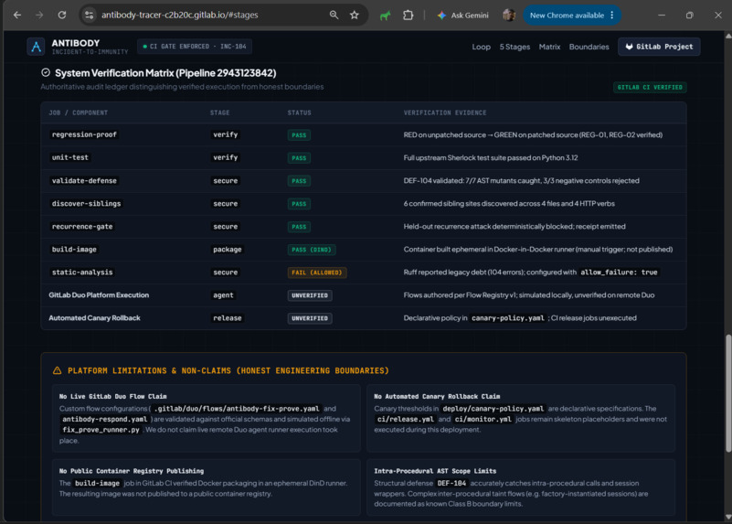 ANTIBODY — Incident-to-Immunity Engine – screenshot 3