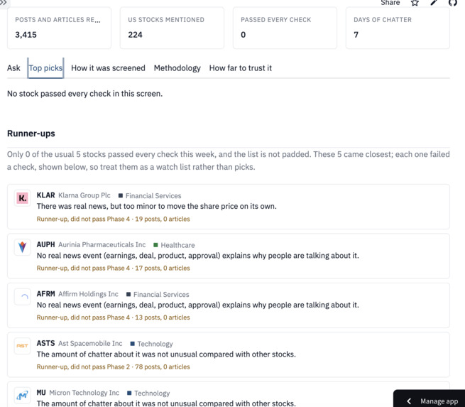 Equities Filter – screenshot 4