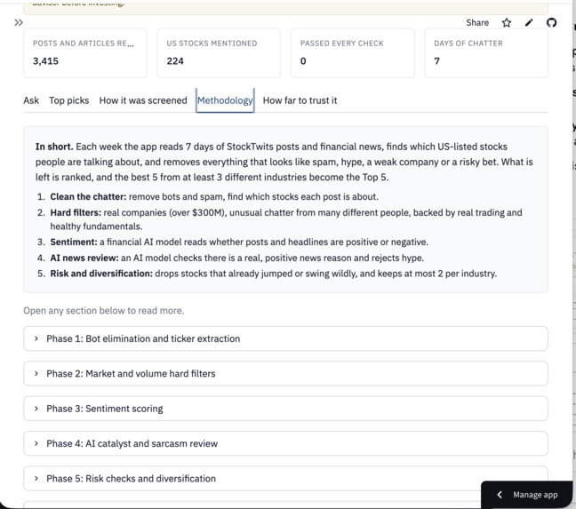 Equities Filter – screenshot 7