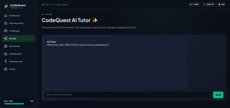 CodeQuest 2.0 – screenshot 1
