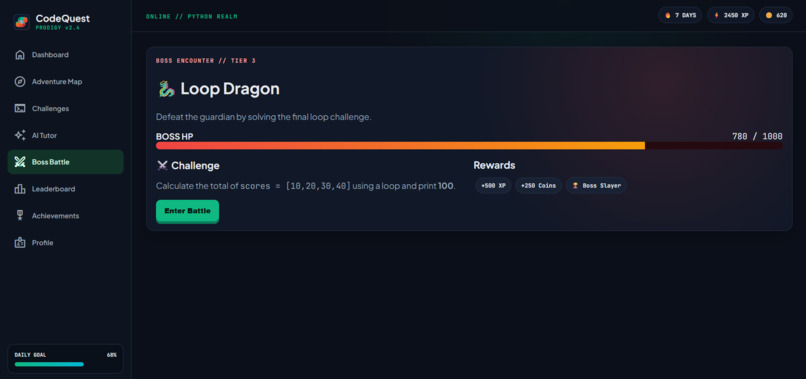 CodeQuest 2.0 – screenshot 2
