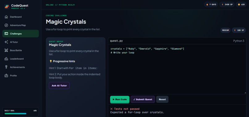 CodeQuest 2.0 – screenshot 4